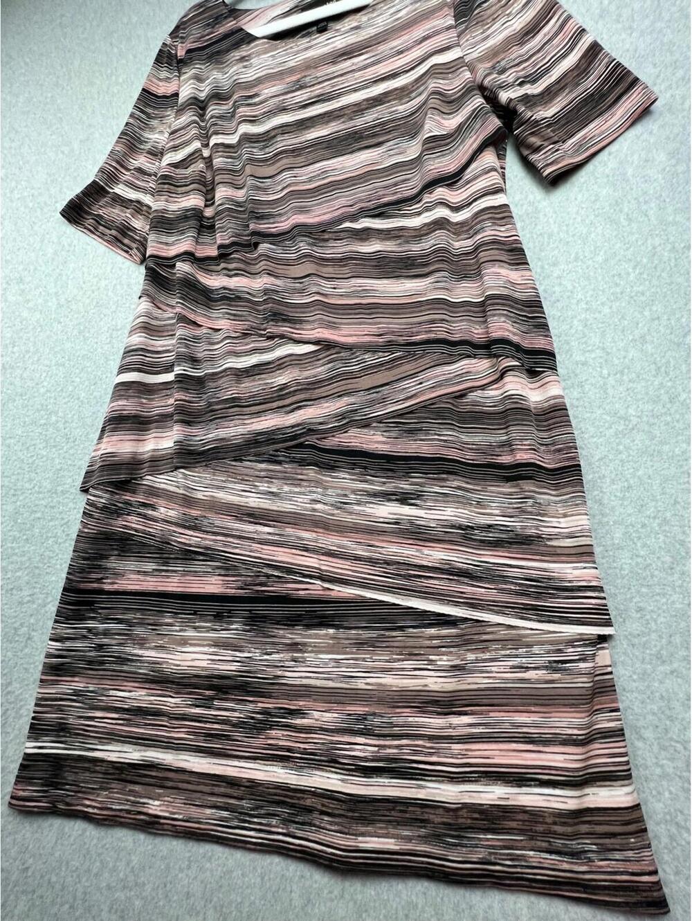 Connected Apparel Bodycon Dress Asymmetrical Womens Plus Size 14W Classy Sexy - Picture 4 of 13